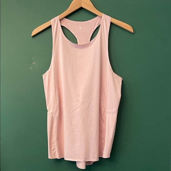 Zella Soft Pink Reflective Running Womens S Sleeveless Tank Top Balletcore - Picture 2 of 8